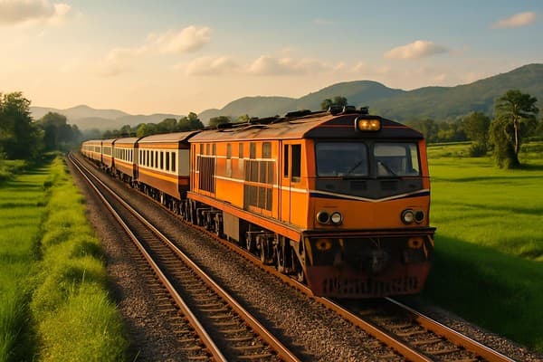 Bangkok to Chiang Mai transport guide cover image — travel photography scene.