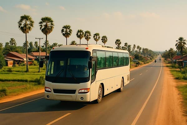 Cambodia transport guide cover image — travel photography scene.