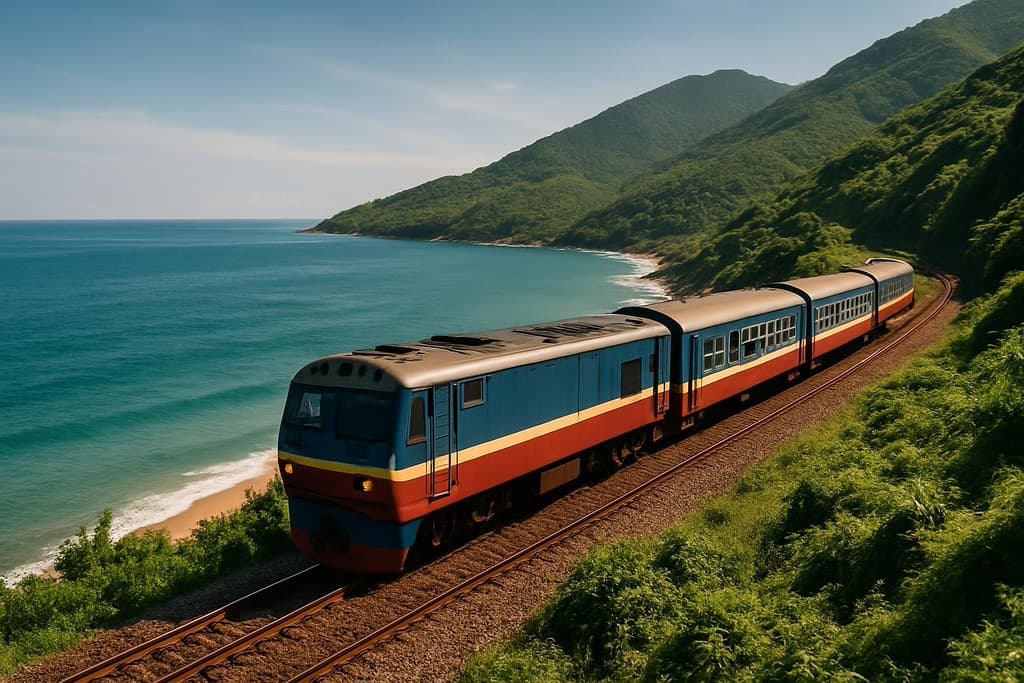 Hanoi to Ho Chi Minh transport guide cover image — travel photography scene.