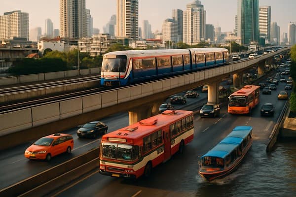 Bangkok transport guide cover image — travel photography scene.