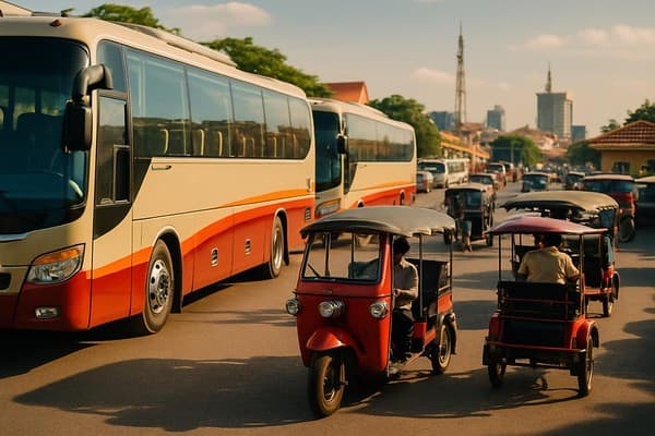 Phnom Penh transport hub cover image — travel photography scene.