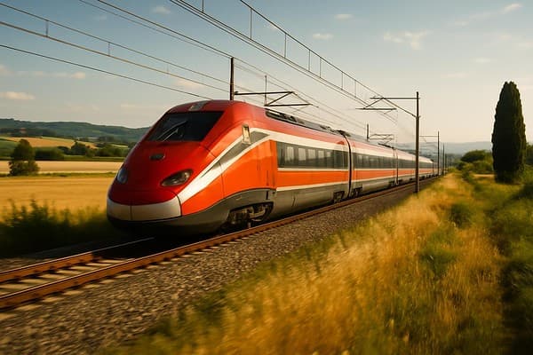 Rome to Florence train guide cover image — travel photography scene.