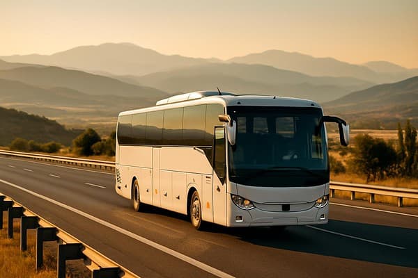 Turkey intercity bus guide cover image — travel photography scene.