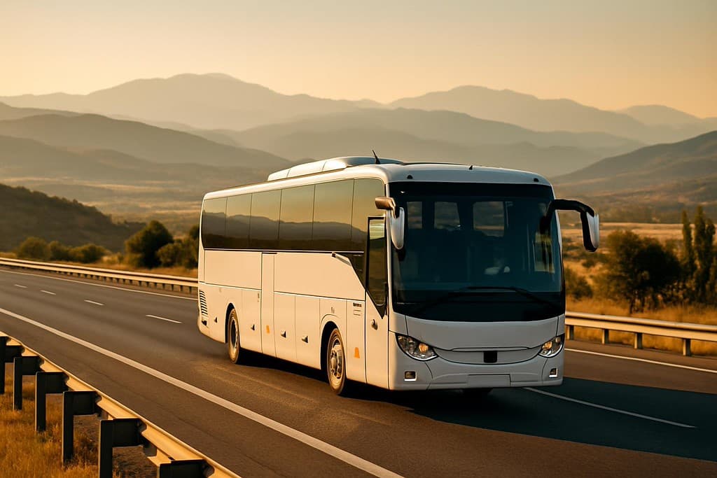 Turkey intercity bus guide cover image — travel photography scene.