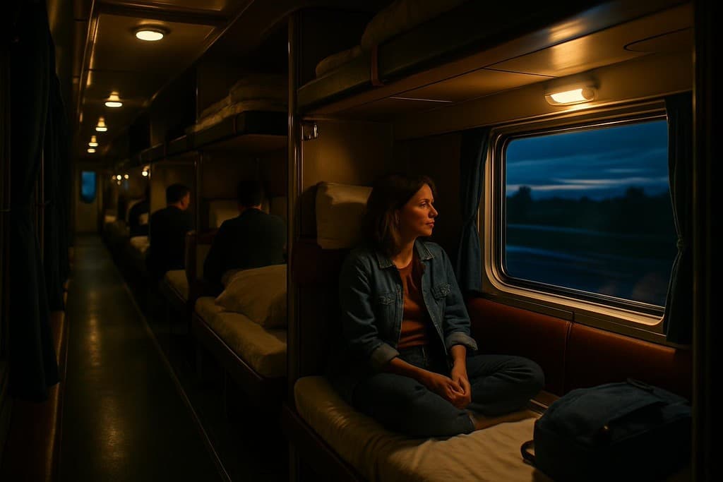 Night buses and night trains - what to expect cover image — travel photography scene.