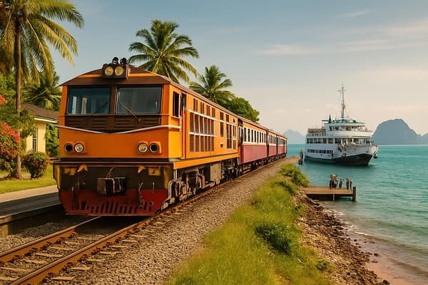 Thailand transport guide cover image — travel photography scene.