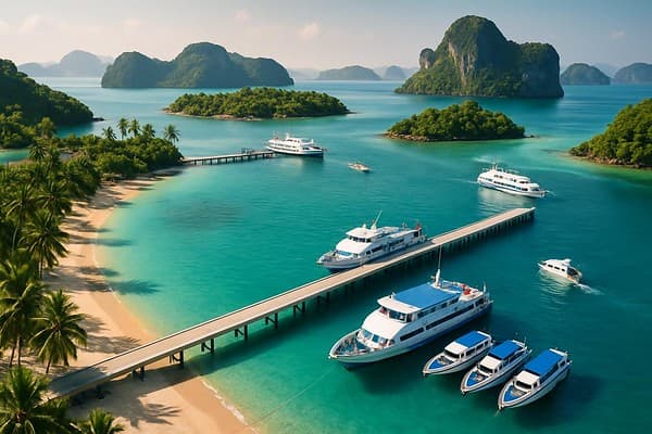 Complete Thai islands access guide cover image — travel photography scene.