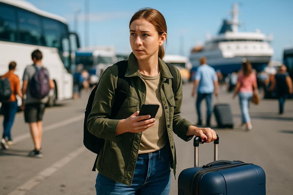 Transport safety - scams, insurance and caution cover image — travel photography scene.