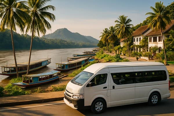 Luang Prabang transport guide cover image — travel photography scene.