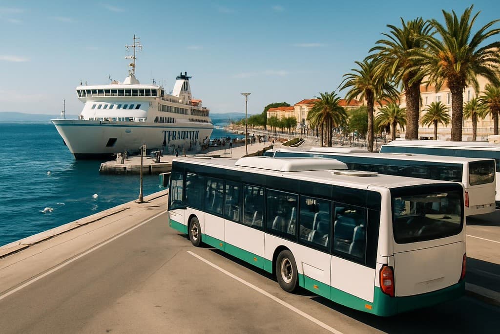 Split transport hub cover image — travel photography scene.