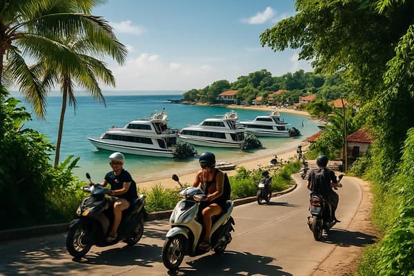 Bali transport guide cover image — travel photography scene.