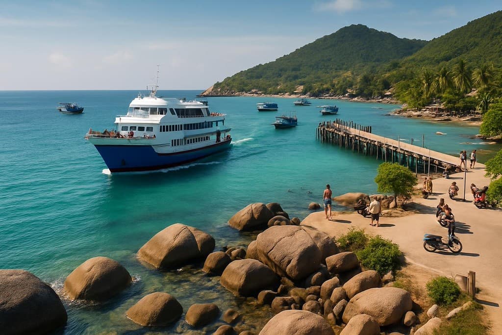 How to get to Koh Tao cover image — travel photography scene.