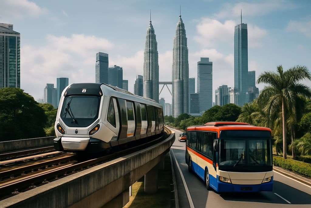 Kuala Lumpur transport guide cover image — travel photography scene.