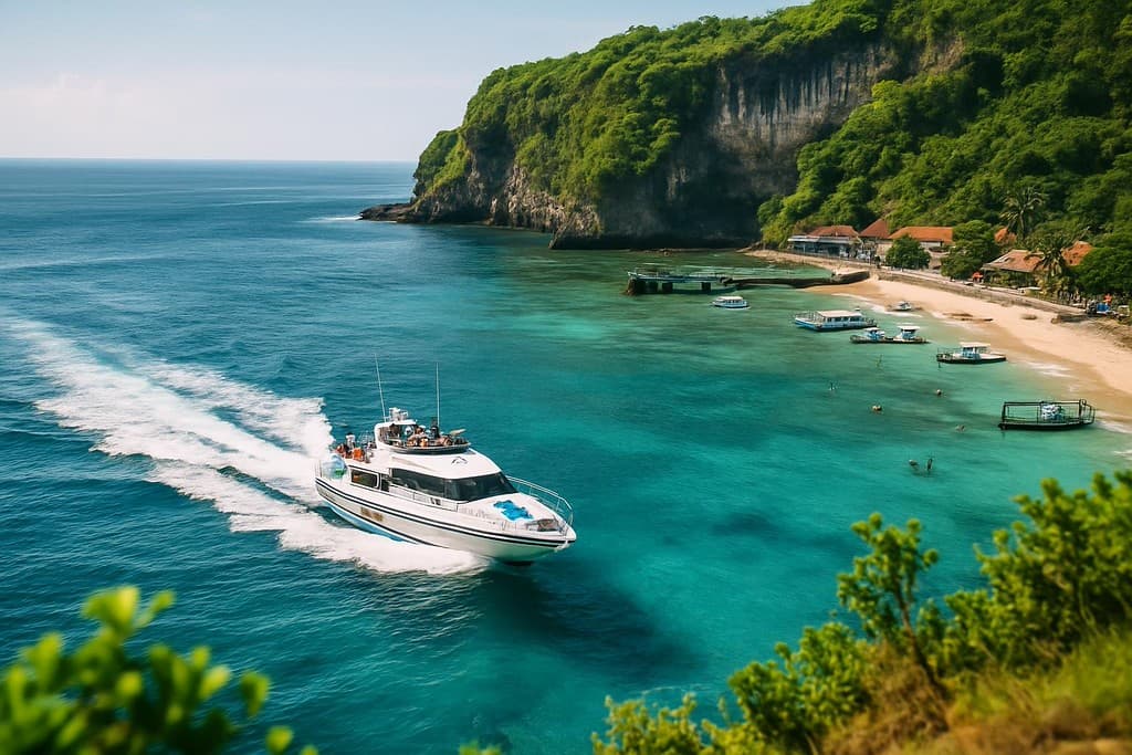 How to get to Nusa Penida cover image — travel photography scene.