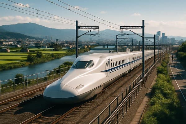 Tokyo to Osaka transport guide cover image — travel photography scene.