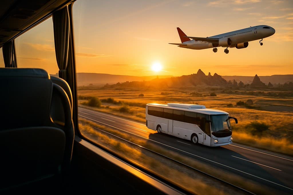 Istanbul to Cappadocia - flight vs bus cover image — travel photography scene.